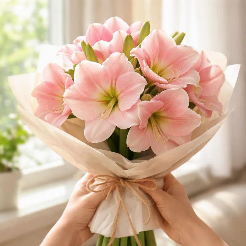 Amaryllis - rosa - imagem 3