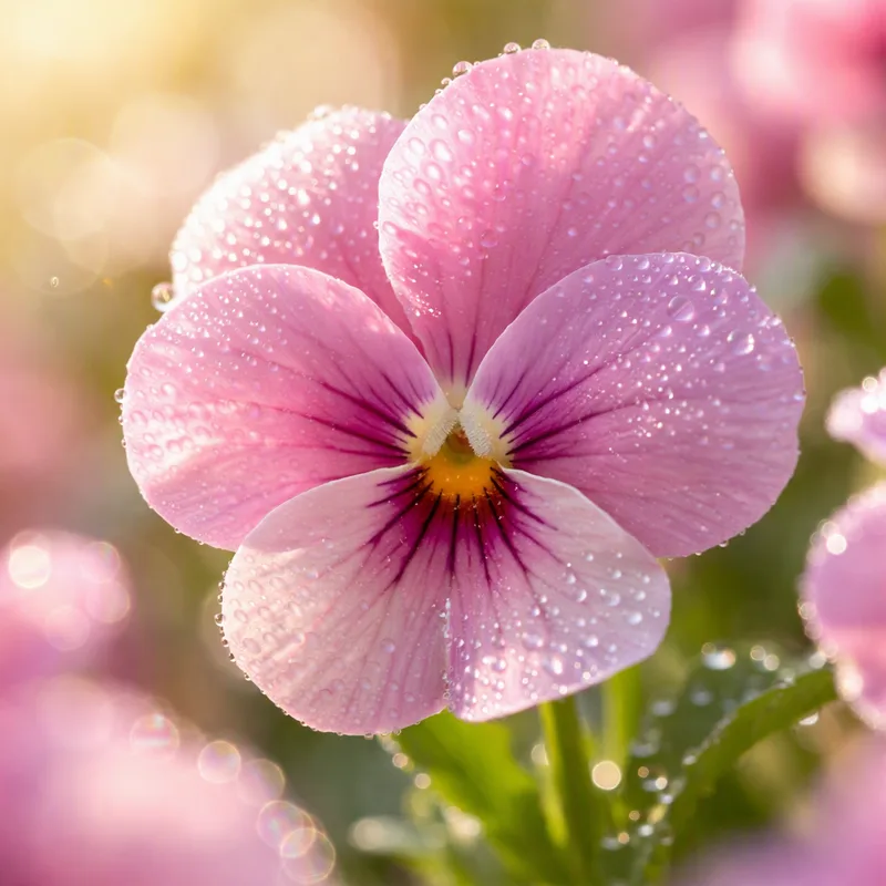 Amor-perfeito rosa - imagem 1
