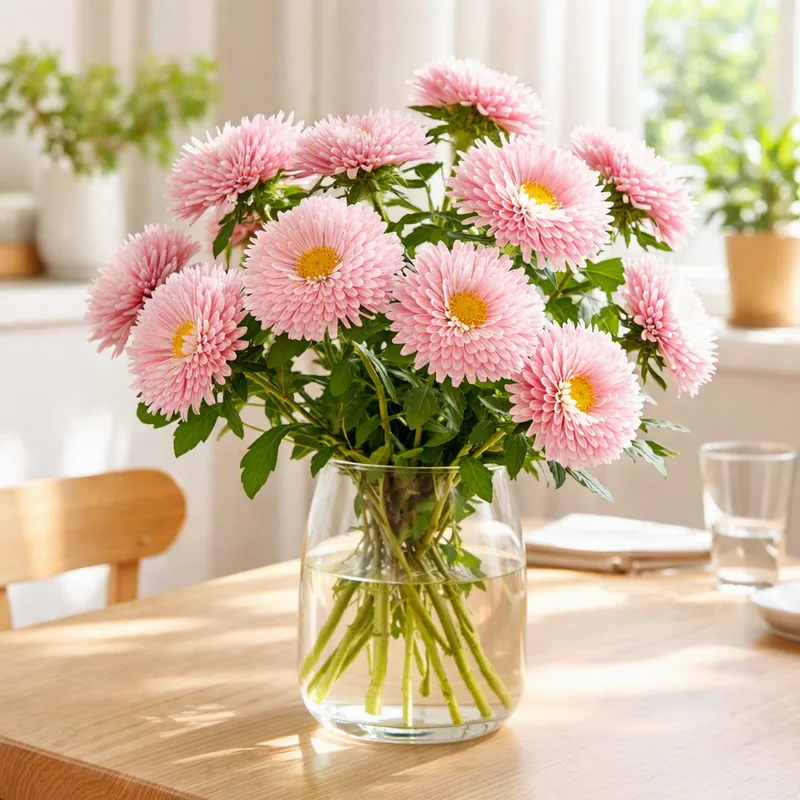 Áster-de-verão - rosa - imagem 2