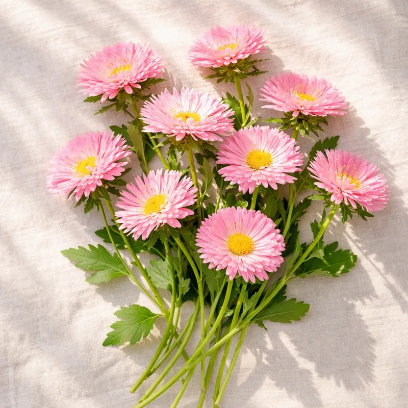 Áster-de-verão - rosa - imagem 4
