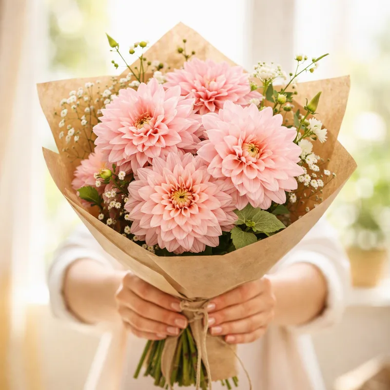 Dália - rosa - imagem 3