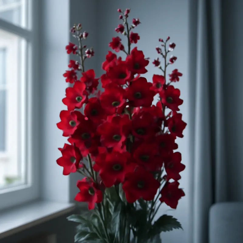 Delfínio vermelho - imagem 3