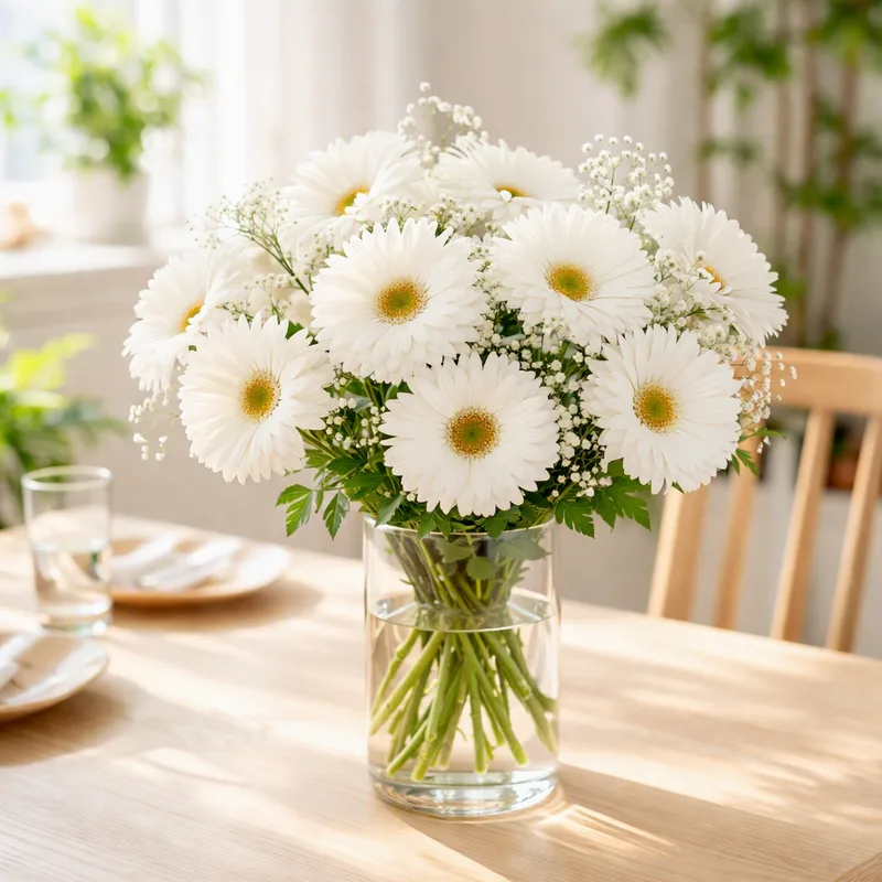 Gerbera branca - imagem 2