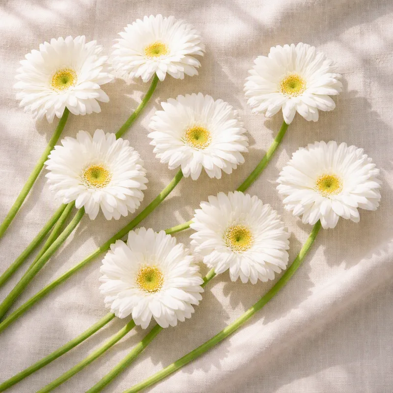 Gerbera branca - imagem 4
