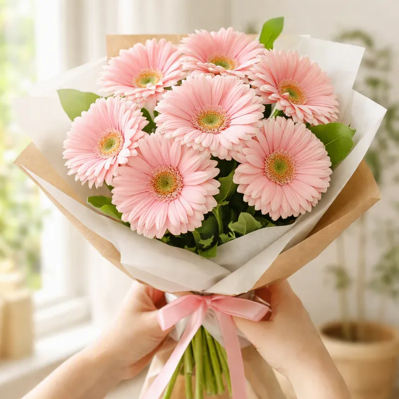 Gerbera - rosa - imagem 3