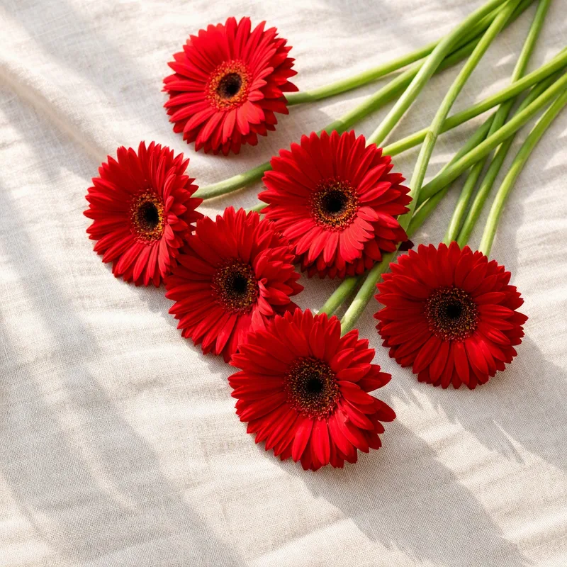 Gerbera vermelha - imagem 4