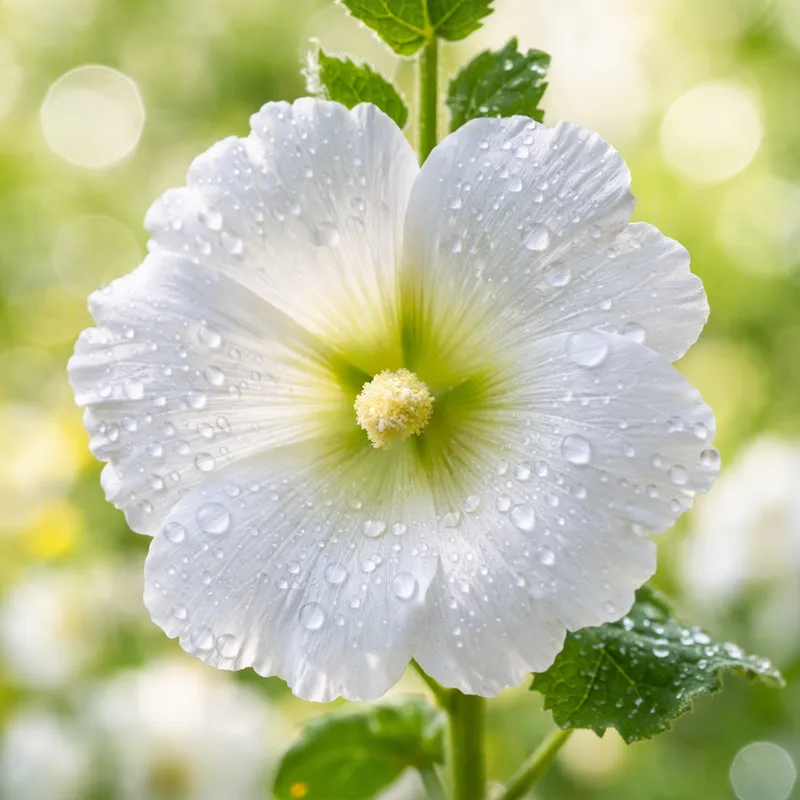Malva-rosa branca - imagem 1