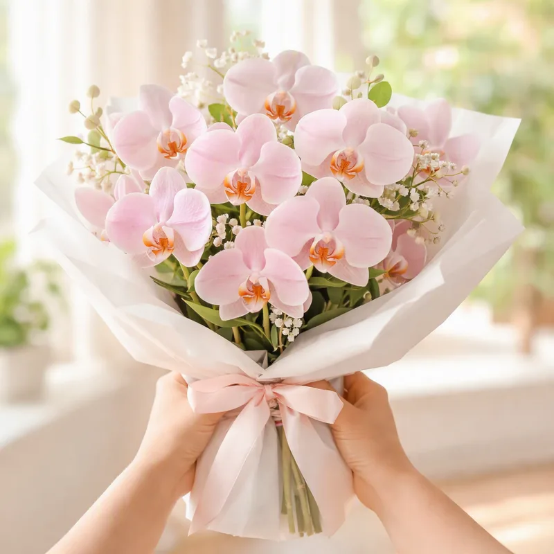 Orquídea (orquídea-da-noiva) - rosa - imagem 3