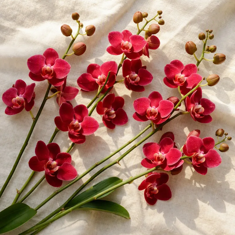 Orquídea vermelha (orquídea-noiva) - imagem 4