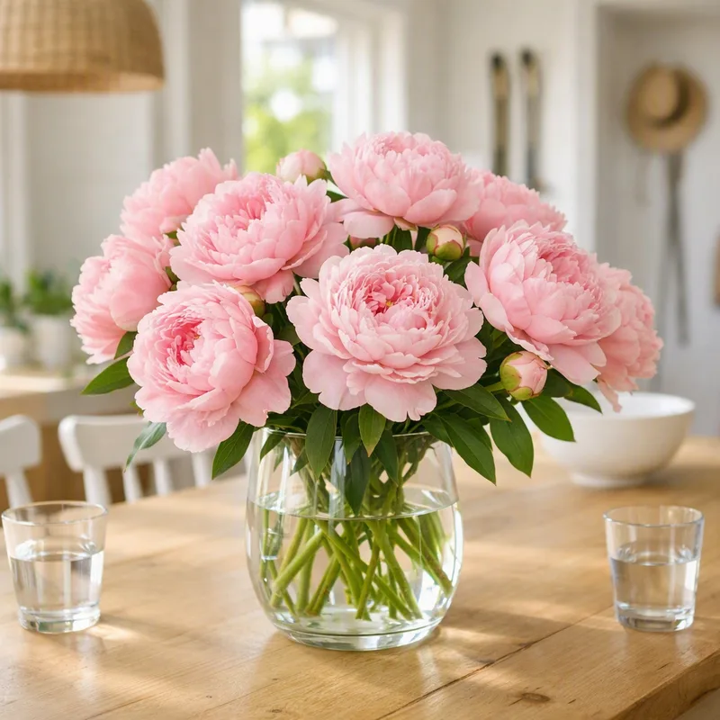 Peónia - rosa - imagem 2