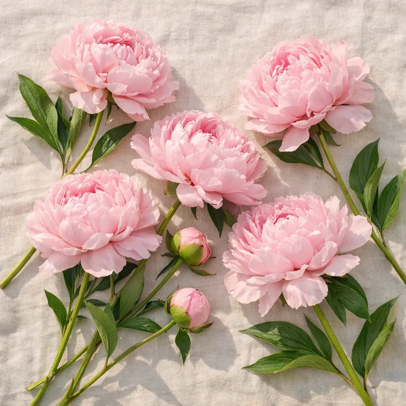 Peónia - rosa - imagem 4