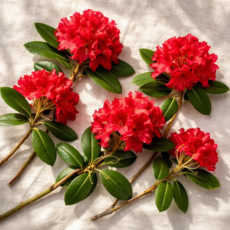 Rododendro vermelho - imagem 4