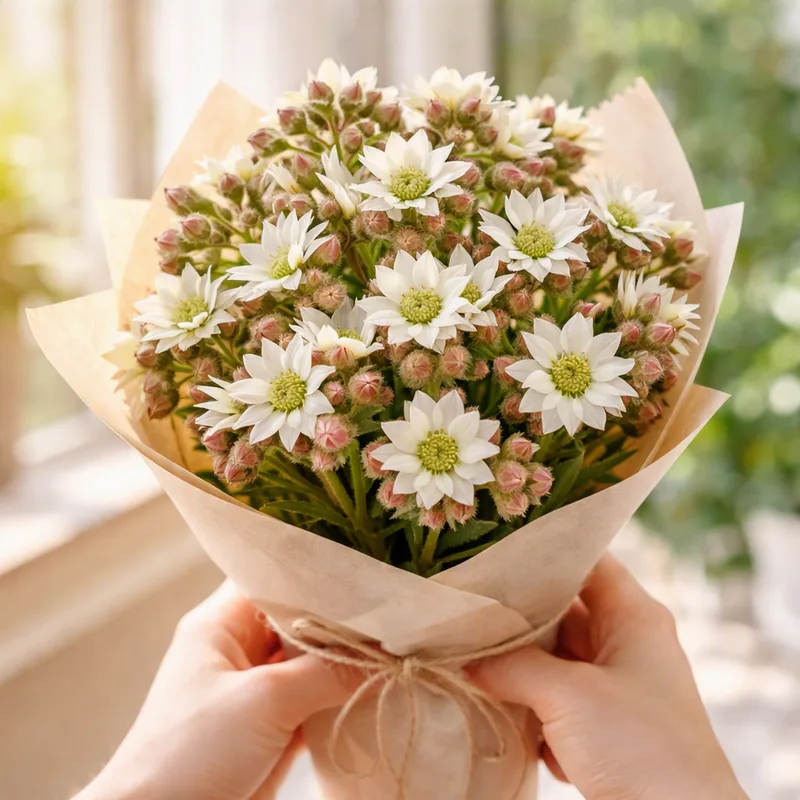 Sempervivum branco - imagem 3