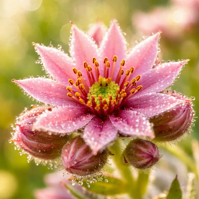 Sempervivum rosa - imagem 1