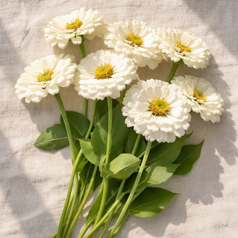Zinnia branca - imagem 4