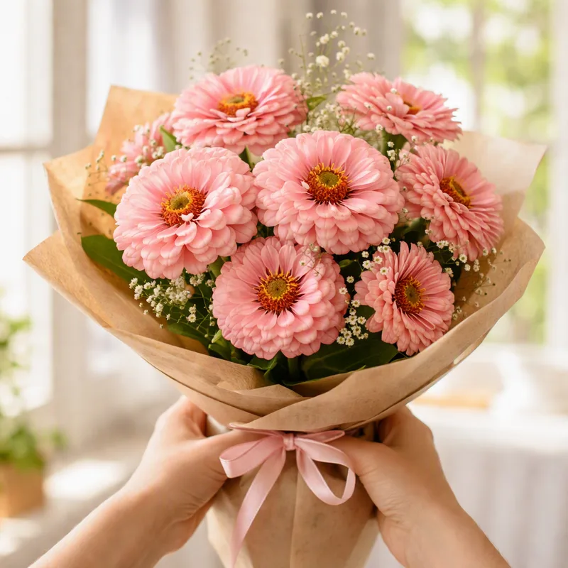 Zinnia - rosa - imagem 3