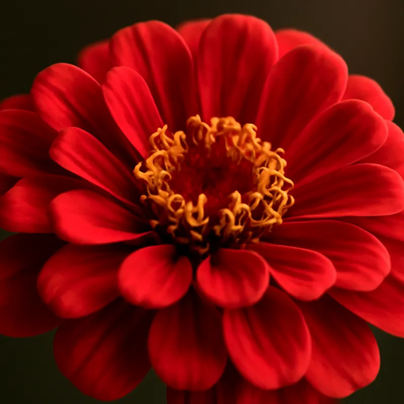Zinnia vermelha - imagem 2