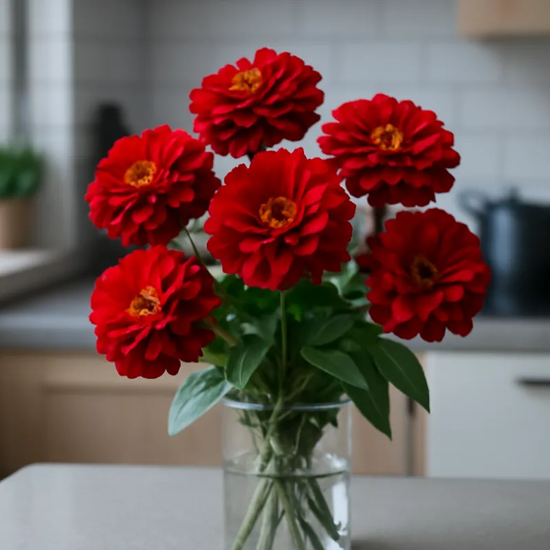 Zinnia vermelha - imagem 3