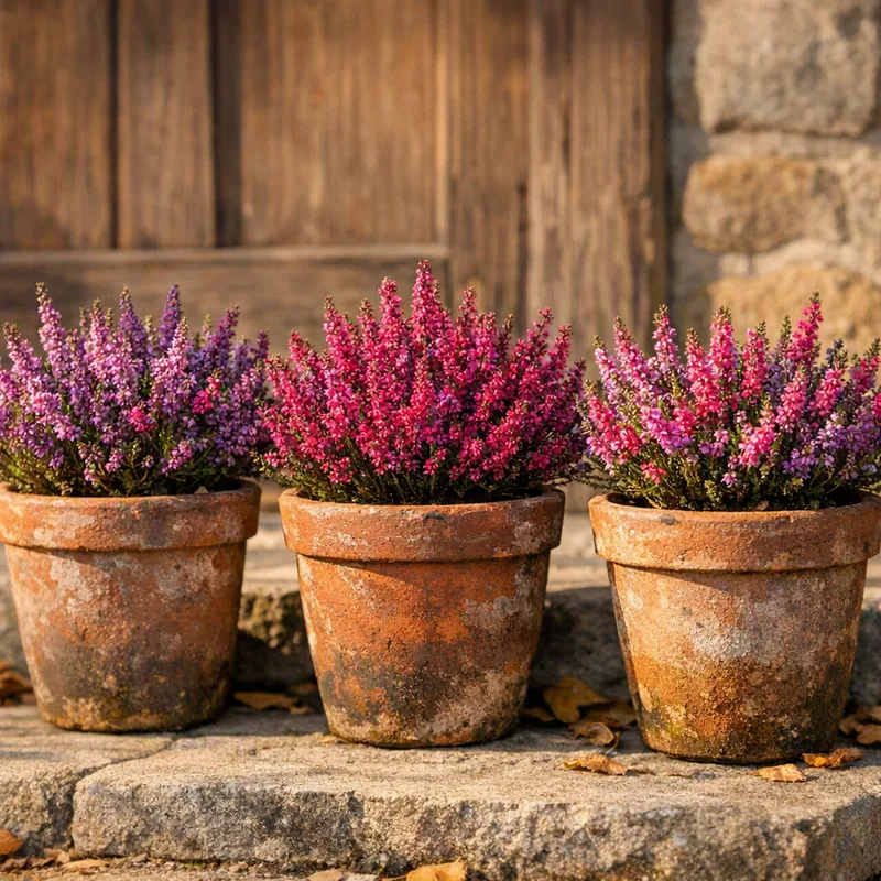 Urze (Calluna vulgaris), aguenta o frio ao ar livre